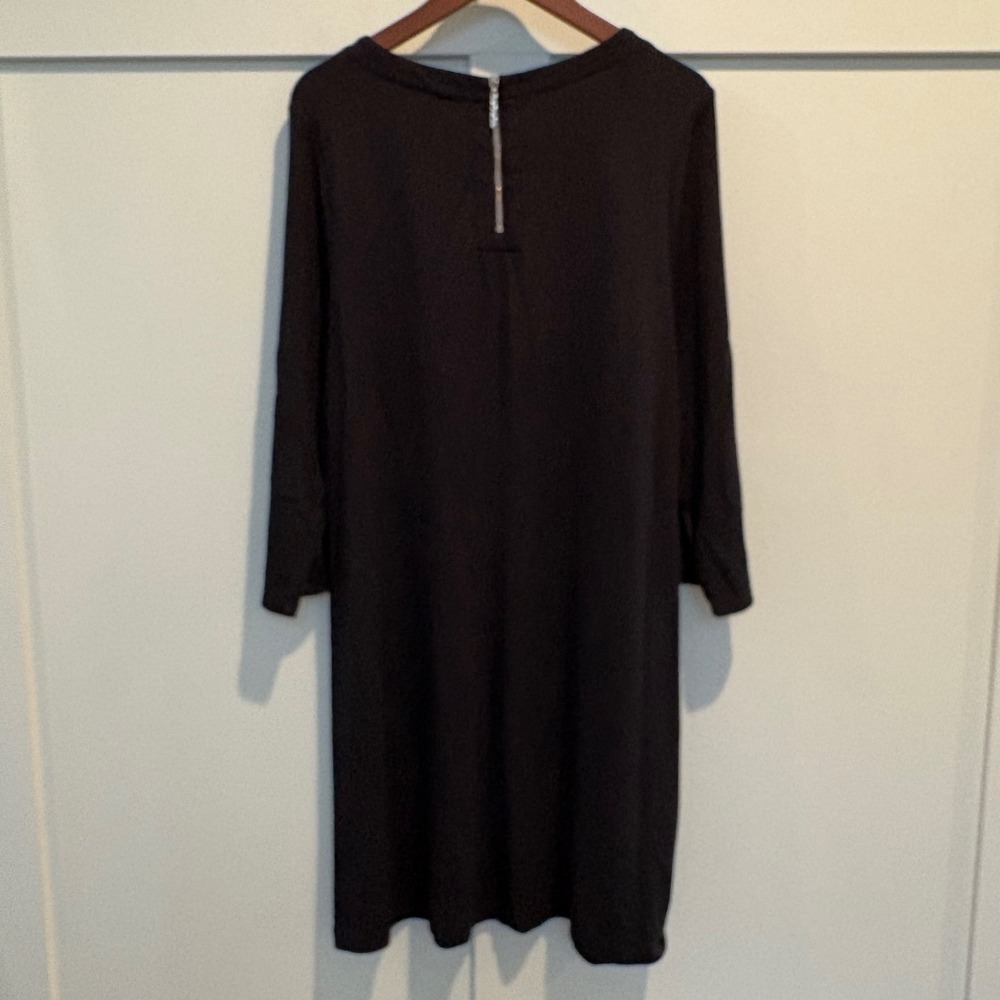 Tommy Bahama Darcy Dress Womens XL Black 3/4 Sleeve Shift UPF 30 SW621381 - Picture 10 of 15